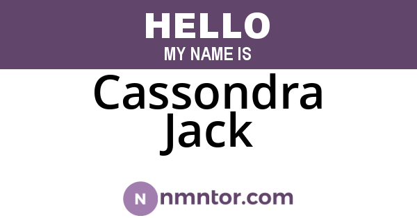 Cassondra Jack