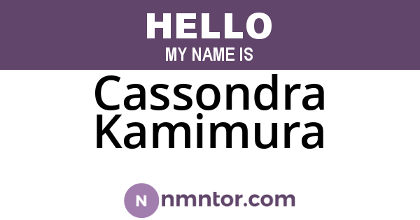 Cassondra Kamimura