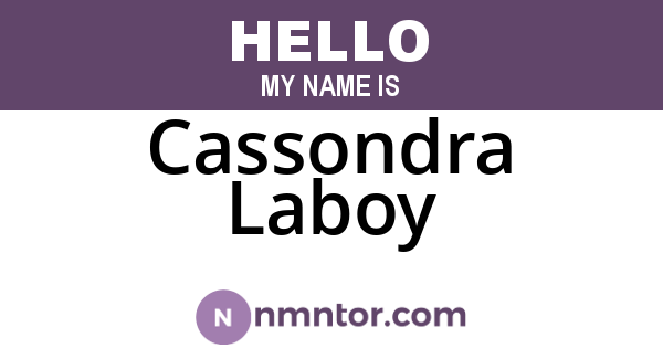 Cassondra Laboy