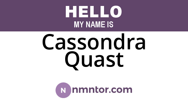 Cassondra Quast
