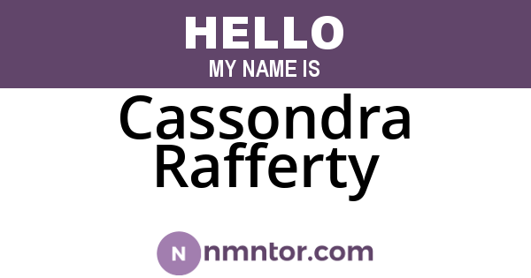 Cassondra Rafferty