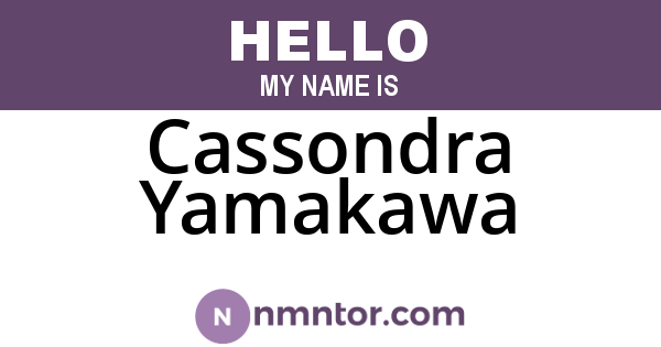 Cassondra Yamakawa