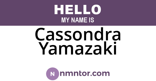 Cassondra Yamazaki