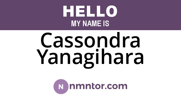 Cassondra Yanagihara