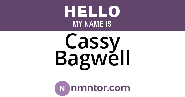 Cassy Bagwell