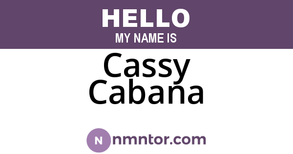 Cassy Cabana