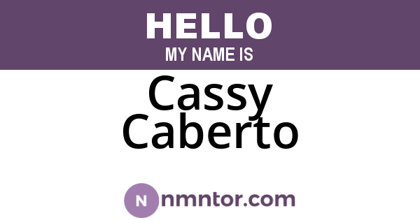 Cassy Caberto