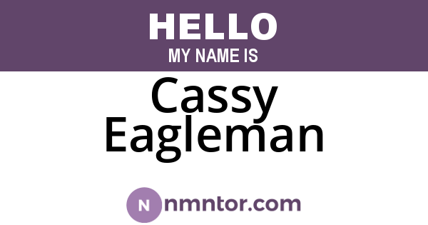 Cassy Eagleman