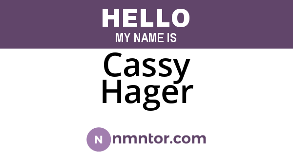 Cassy Hager