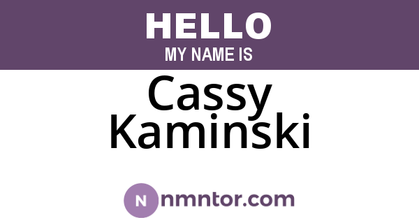 Cassy Kaminski