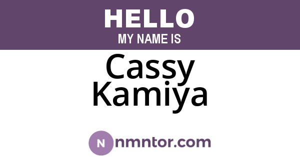 Cassy Kamiya