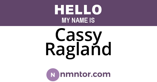 Cassy Ragland