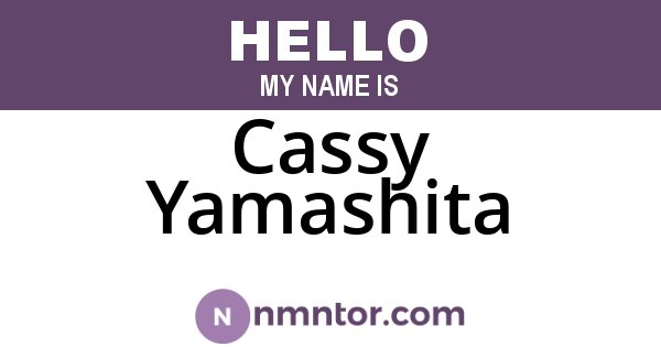 Cassy Yamashita