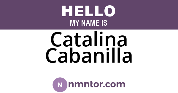 Catalina Cabanilla