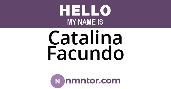 Catalina Facundo