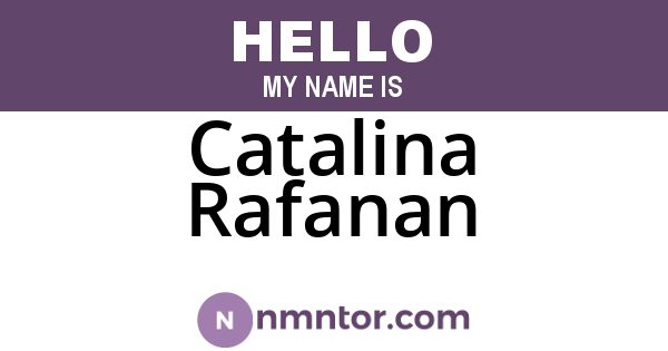 Catalina Rafanan