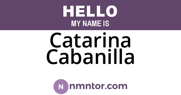 Catarina Cabanilla