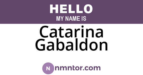 Catarina Gabaldon