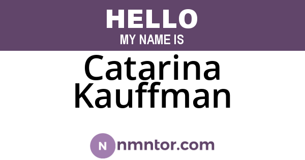 Catarina Kauffman