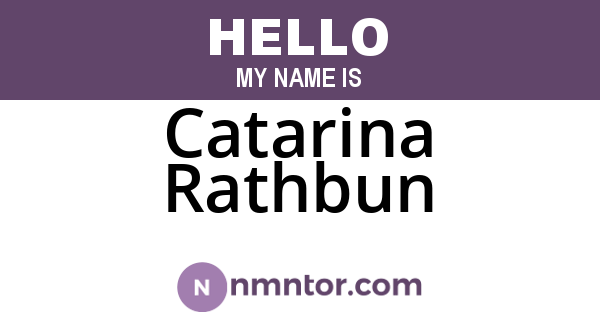 Catarina Rathbun