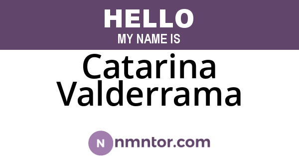 Catarina Valderrama