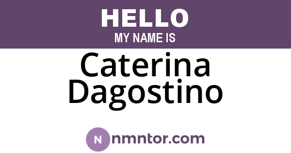 Caterina Dagostino