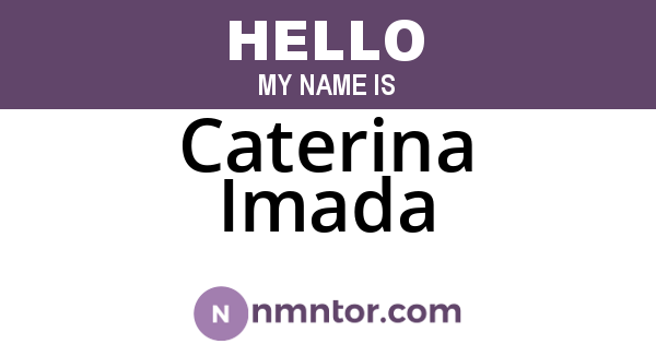 Caterina Imada