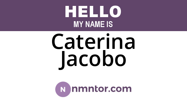 Caterina Jacobo