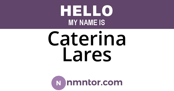 Caterina Lares