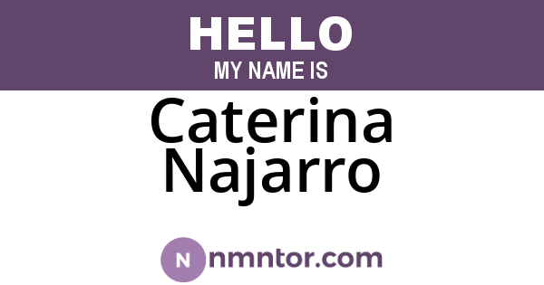 Caterina Najarro