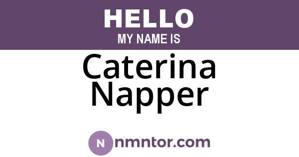 Caterina Napper