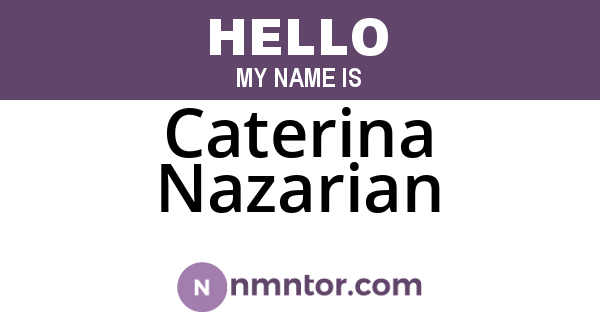 Caterina Nazarian