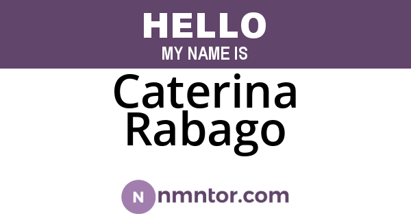 Caterina Rabago