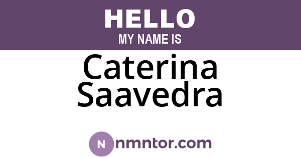 Caterina Saavedra