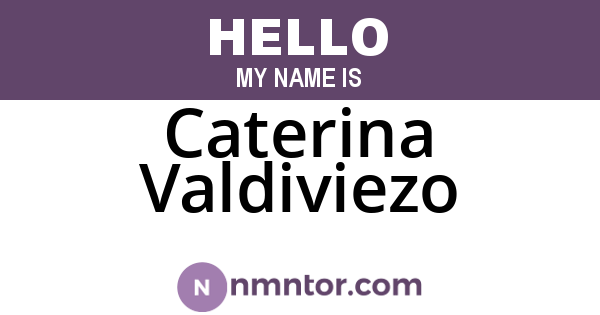 Caterina Valdiviezo