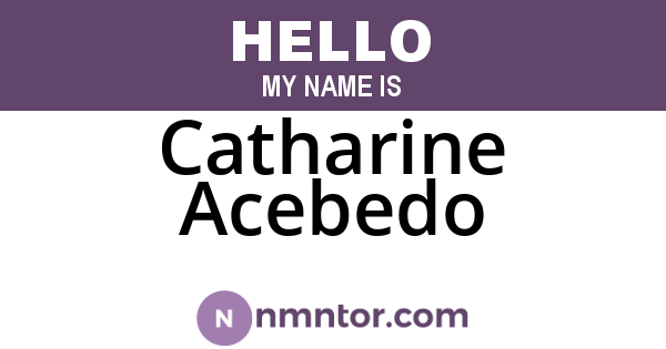 Catharine Acebedo