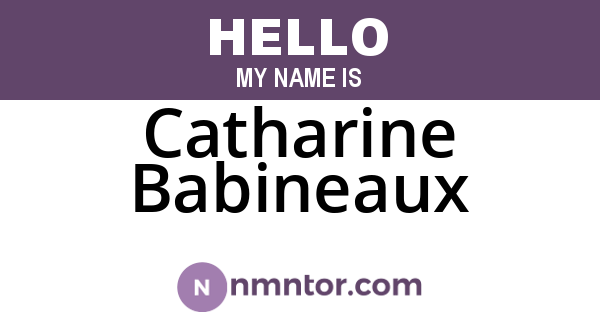 Catharine Babineaux