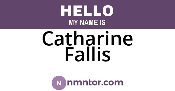Catharine Fallis