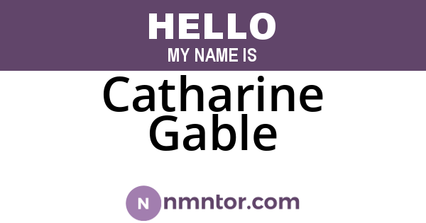 Catharine Gable