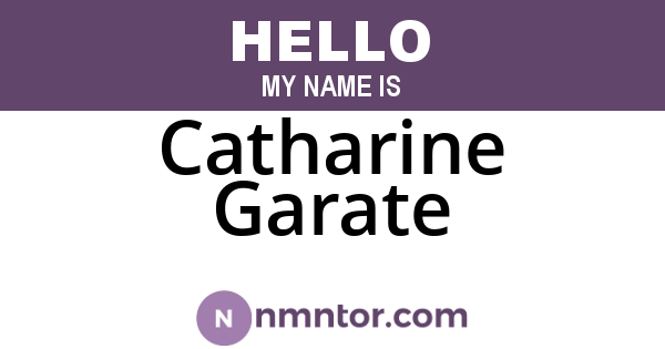 Catharine Garate