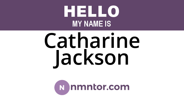 Catharine Jackson
