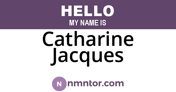Catharine Jacques