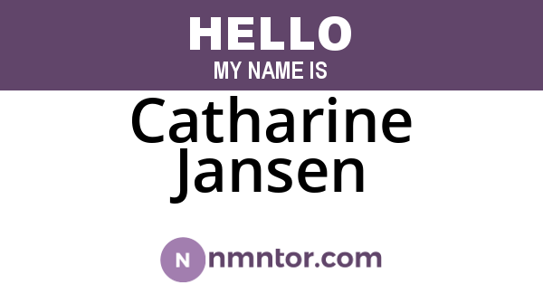 Catharine Jansen