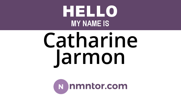 Catharine Jarmon