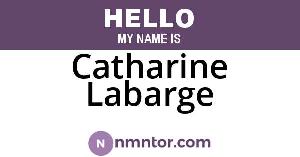Catharine Labarge