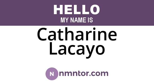 Catharine Lacayo