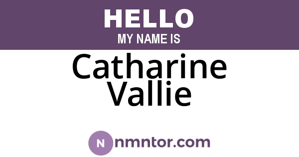 Catharine Vallie