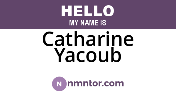 Catharine Yacoub