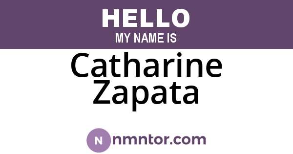 Catharine Zapata