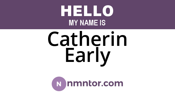Catherin Early
